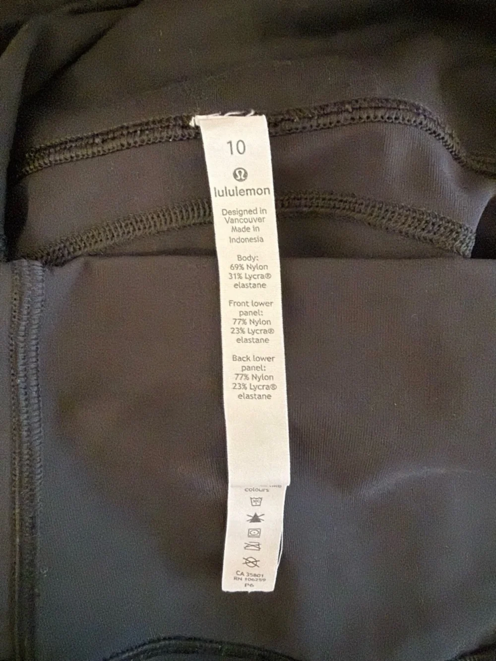 2017 Lululemon All The Right Places Pant II 28” Black Luxtreme Leggings Sz 10